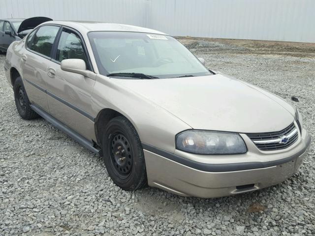 2G1WF55EX29192202 - 2002 CHEVROLET IMPALA TAN photo 1