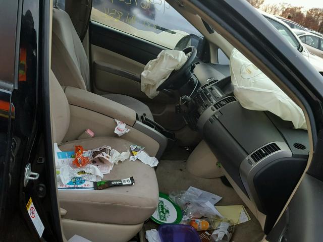 JTDKB20U840086021 - 2004 TOYOTA PRIUS BLACK photo 5