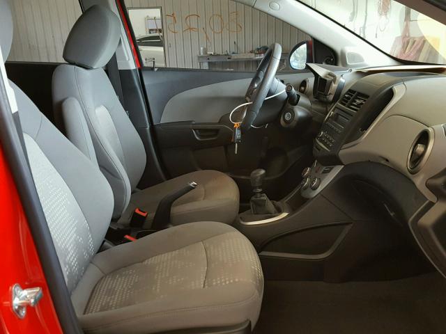 1G1JB5SH1F4152409 - 2015 CHEVROLET SONIC LS 红色 照片 5