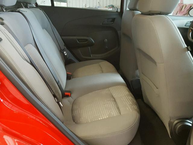 1G1JB5SH1F4152409 - 2015 CHEVROLET SONIC LS 红色 照片 6