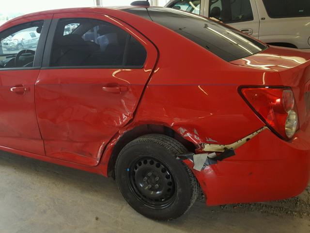 1G1JB5SH1F4152409 - 2015 CHEVROLET SONIC LS 红色 照片 9