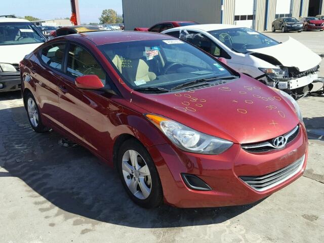 5NPDH4AE6DH232445 - 2013 HYUNDAI ELANTRA GL RED photo 1