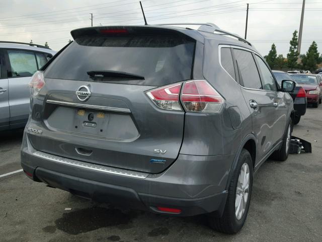 5N1AT2MT2EC836177 - 2014 NISSAN ROGUE S GRAY photo 4