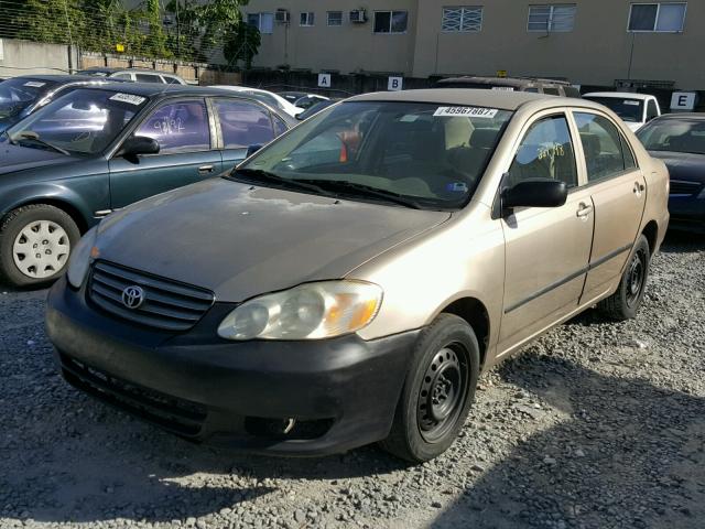 1NXBR32E44Z259898 - 2004 TOYOTA COROLLA CE GOLD photo 2