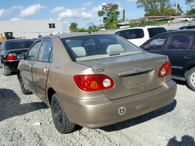 1NXBR32E44Z259898 - 2004 TOYOTA COROLLA CE GOLD photo 3