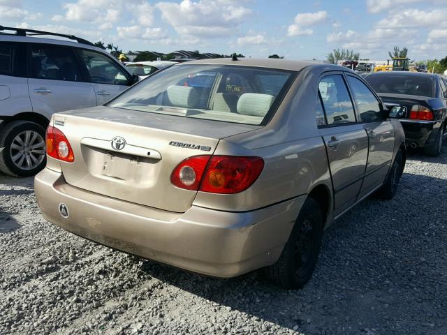 1NXBR32E44Z259898 - 2004 TOYOTA COROLLA CE GOLD photo 4