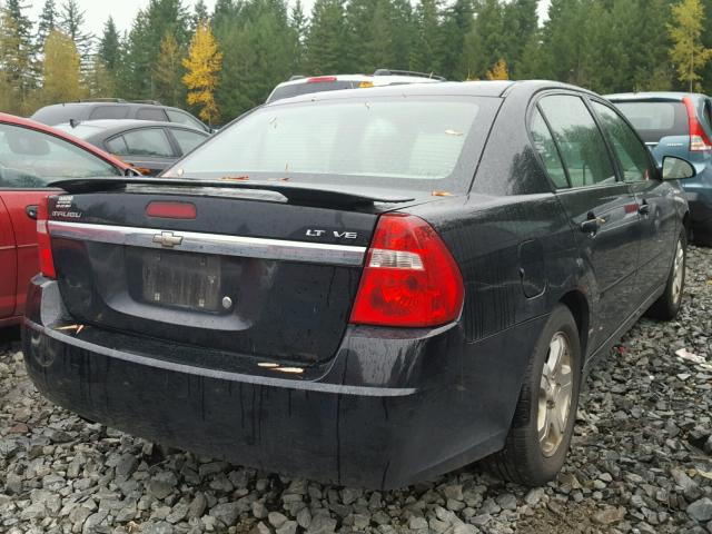 1G1ZU54835F181407 - 2005 CHEVROLET MALIBU BLACK photo 4