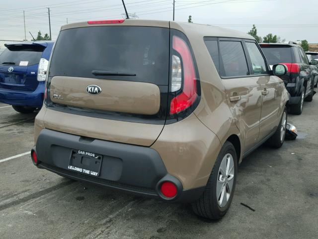 KNDJN2A21G7331835 - 2016 KIA SOUL BROWN photo 4