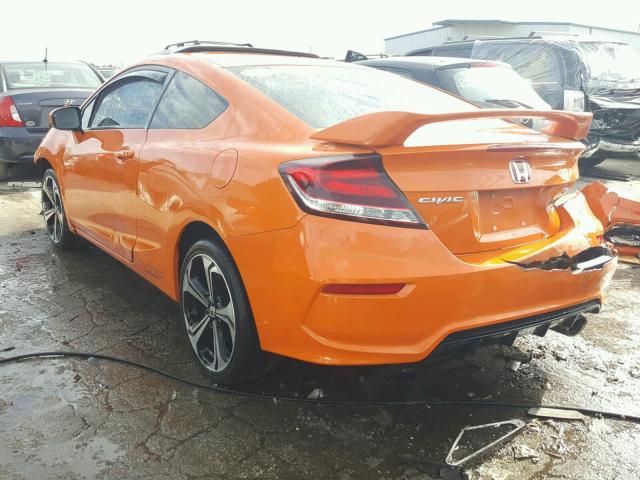 2HGFG4A55FH700366 - 2015 HONDA CIVIC ORANGE photo 3