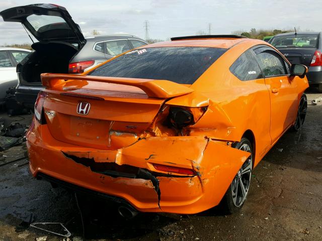 2HGFG4A55FH700366 - 2015 HONDA CIVIC ORANGE photo 4