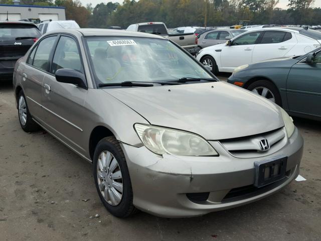 2HGES16534H576449 - 2004 HONDA CIVIC LX BEIGE photo 1