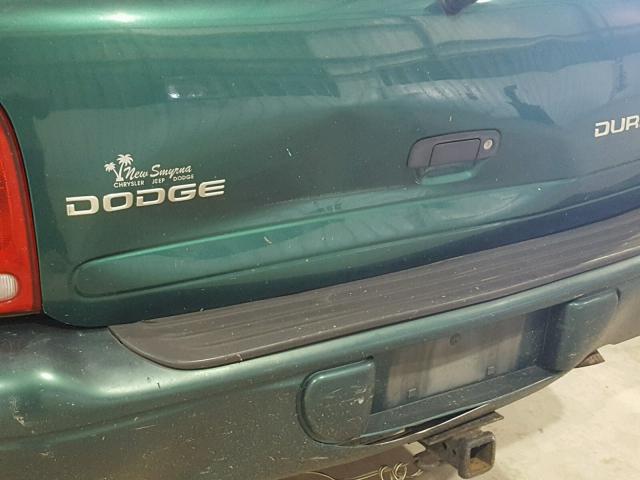 1D4HR48N73F500113 - 2003 DODGE DURANGO SL GREEN photo 9