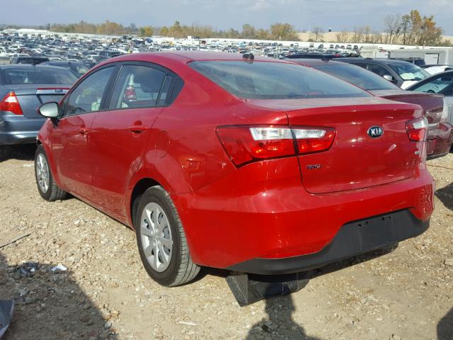 KNADM4A35H6006775 - 2017 KIA RIO LX RED photo 3