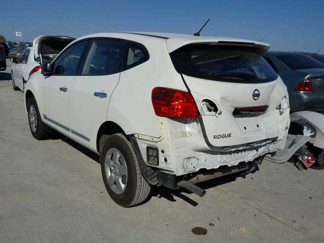 JN8AS5MT3DW539915 - 2013 NISSAN ROGUE S WHITE photo 3