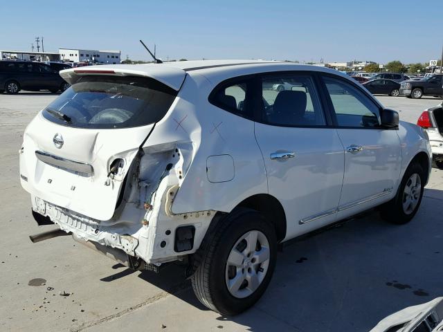 JN8AS5MT3DW539915 - 2013 NISSAN ROGUE S WHITE photo 4