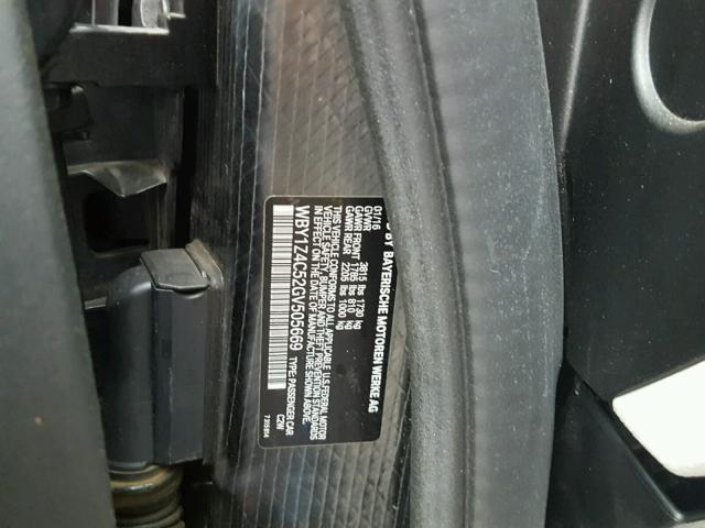 WBY1Z4C52GV505669 - 2016 BMW I3 REX Қара фото 10