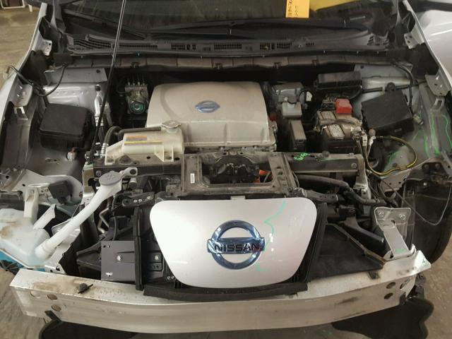 1N4AZ0CP0FC314599 - 2015 NISSAN LEAF S SILVER photo 7