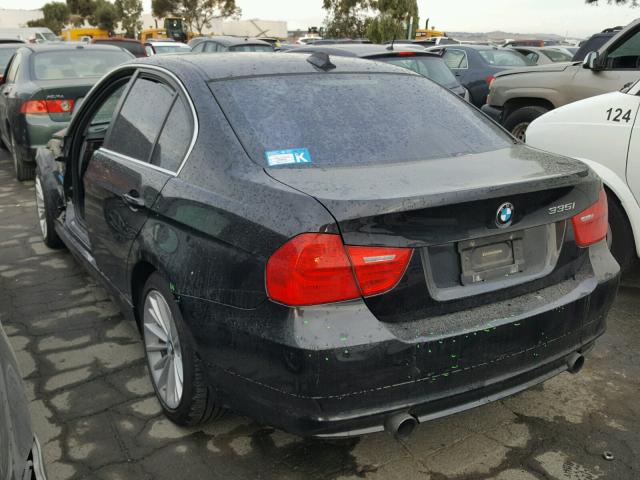 WBAPL5G50BNN22991 - 2011 BMW 335 XI BLACK photo 3