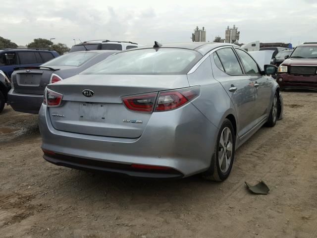 KNAGN4AD8E5073147 - 2014 KIA OPTIMA HYB SILVER photo 4