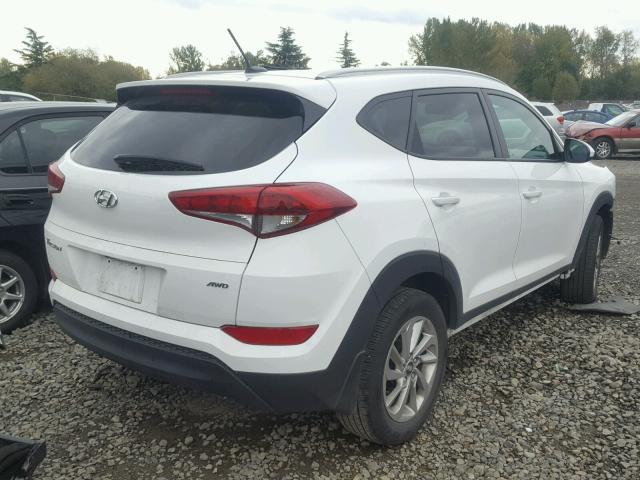 KM8J3CA42GU161754 - 2016 HYUNDAI TUCSON LIM WHITE photo 4