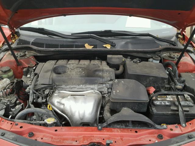 4T4BF3EK9BR178523 - 2011 TOYOTA CAMRY BASE RED photo 7