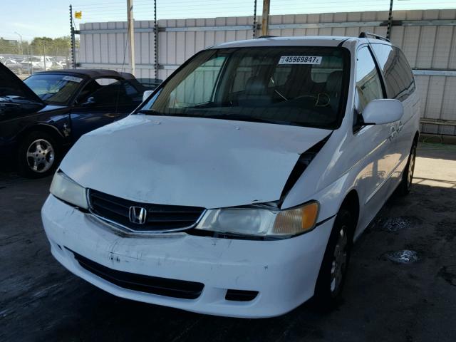 5FNRL18963B082796 - 2003 HONDA ODYSSEY EX WHITE photo 2