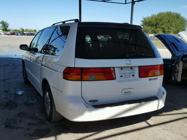 5FNRL18963B082796 - 2003 HONDA ODYSSEY EX WHITE photo 3