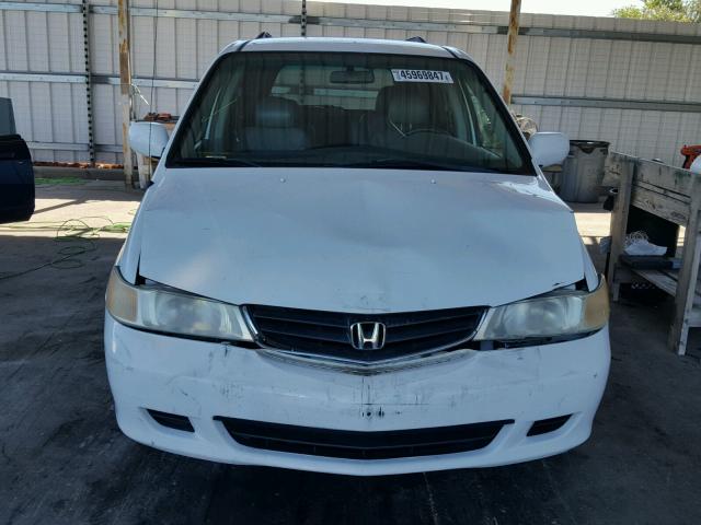 5FNRL18963B082796 - 2003 HONDA ODYSSEY EX WHITE photo 9