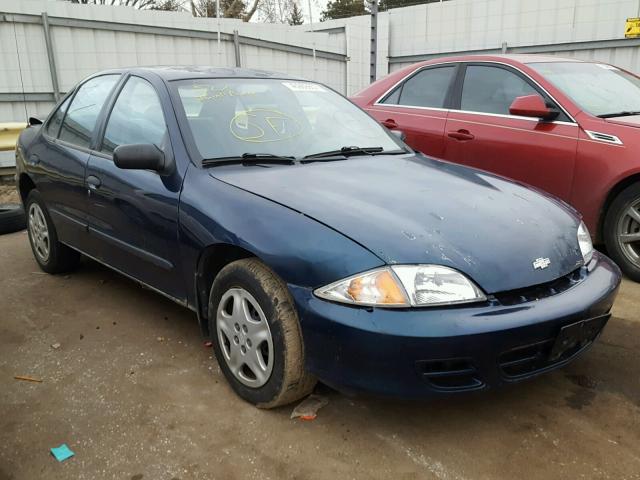 1G1JF524827125086 - 2002 CHEVROLET CAVALIER L BLUE photo 1