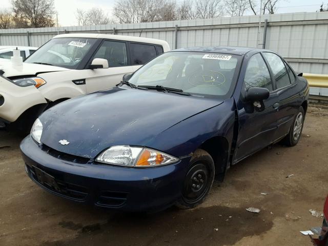 1G1JF524827125086 - 2002 CHEVROLET CAVALIER L BLUE photo 2