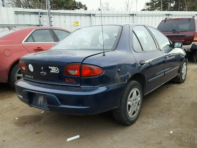 1G1JF524827125086 - 2002 CHEVROLET CAVALIER L BLUE photo 4