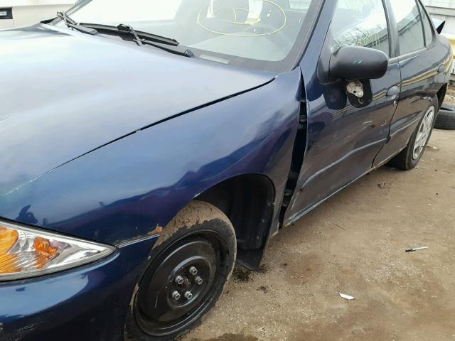 1G1JF524827125086 - 2002 CHEVROLET CAVALIER L BLUE photo 9