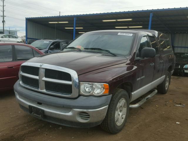 1D7HA18N44J231267 - 2004 DODGE RAM 1500 S BURGUNDY photo 2