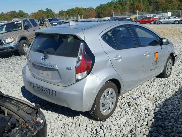 JTDKDTB34G1136626 - 2016 TOYOTA PRIUS C SILVER photo 4