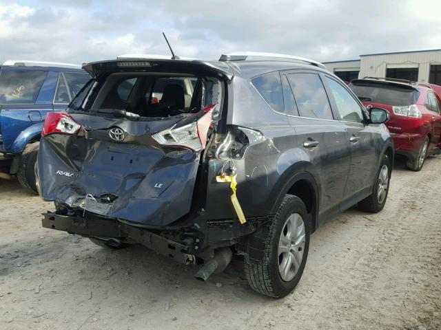 JTMZFREV4FD047712 - 2015 TOYOTA RAV4 LE Մոխրագույն լուսանկար 4