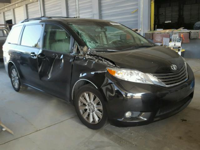 5TDDK3DC8CS040037 - 2012 TOYOTA SIENNA XLE BLACK photo 1