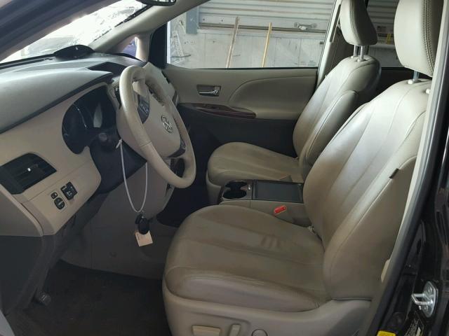 5TDDK3DC8CS040037 - 2012 TOYOTA SIENNA XLE BLACK photo 5