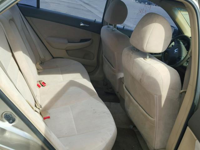 JHMCM56313C021246 - 2003 HONDA ACCORD LX BEIGE photo 6