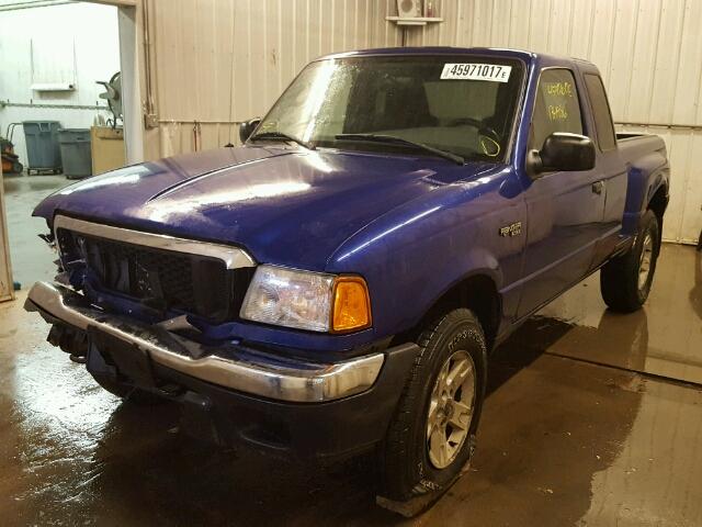 1FTZR15E14PA76430 - 2004 FORD RANGER BLUE photo 2