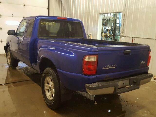 1FTZR15E14PA76430 - 2004 FORD RANGER BLUE photo 3