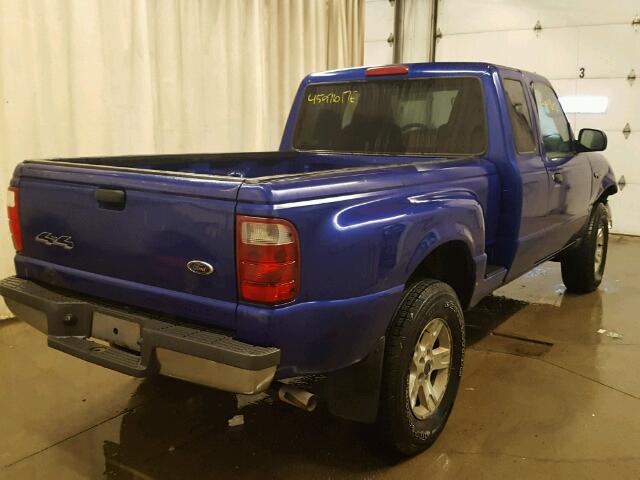 1FTZR15E14PA76430 - 2004 FORD RANGER BLUE photo 4