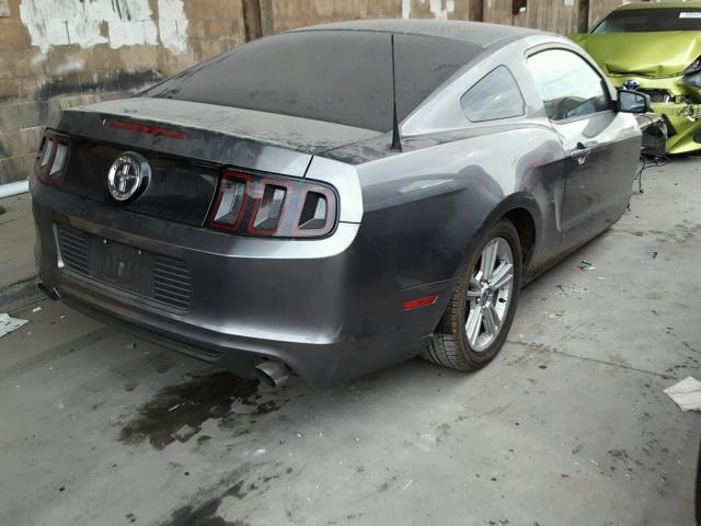 1ZVBP8AM6E5242691 - 2014 FORD MUSTANG GRAY photo 4