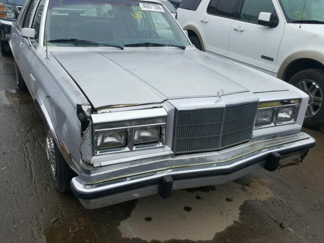 1C3BF66P2GX553205 - 1986 CHRYSLER FIFTH AVEN SILVER photo 9