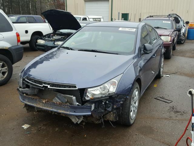 1G1PB5SH7E7430544 - 2014 CHEVROLET CRUZE LS BLUE photo 2