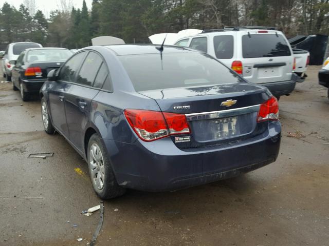 1G1PB5SH7E7430544 - 2014 CHEVROLET CRUZE LS BLUE photo 3