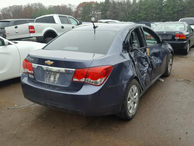 1G1PB5SH7E7430544 - 2014 CHEVROLET CRUZE LS BLUE photo 4