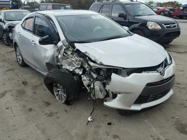 2T1BURHE6FC268325 - 2015 TOYOTA COROLLA SILVER photo 1