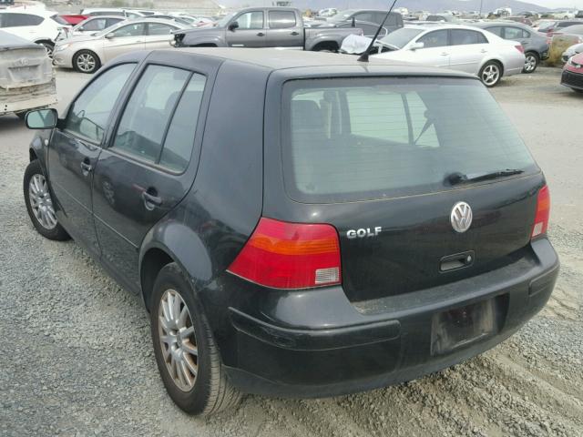 9BWGL61J844017780 - 2004 VOLKSWAGEN GOLF GLS BLACK photo 3