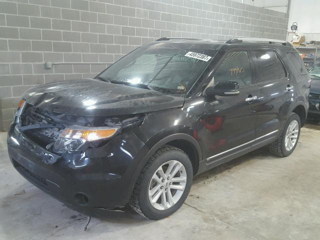 1FM5K8D89DGA18245 - 2013 FORD EXPLORER X BLACK photo 2