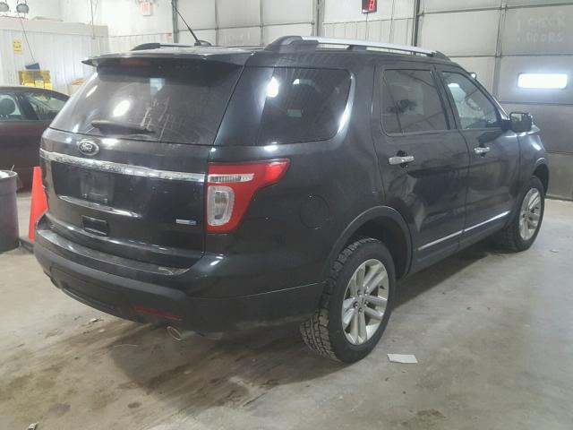 1FM5K8D89DGA18245 - 2013 FORD EXPLORER X BLACK photo 4